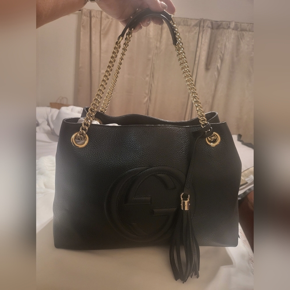 Gucci Soho GG Leather Tote - Picture 3 of 6